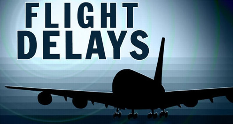 air travel delays this week