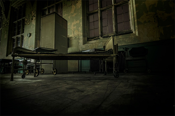 Abandoned asylums and hospitals